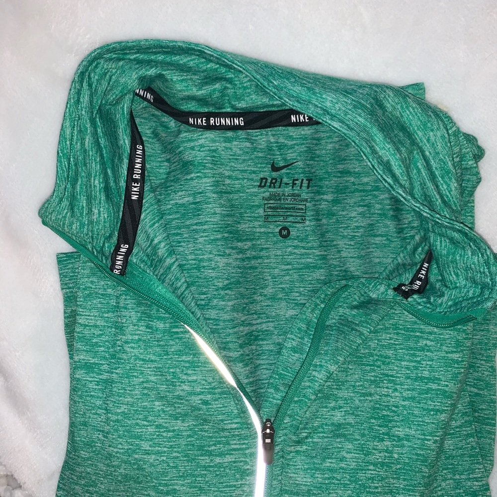 Nike Heathered Green Dri-Fit 1/4 Zip
